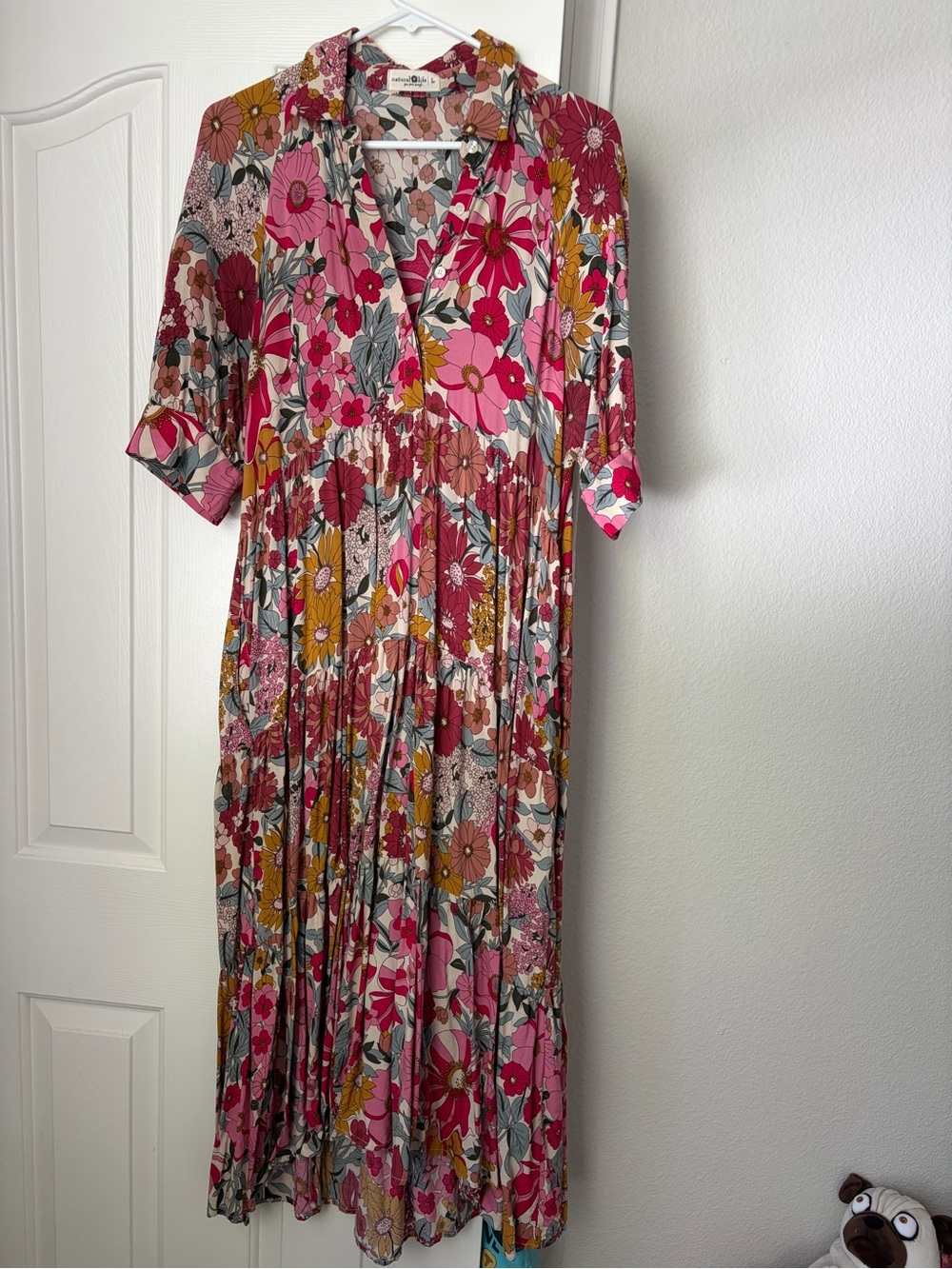 Natural Life Rebecca Midi Floral Dress vintage floral